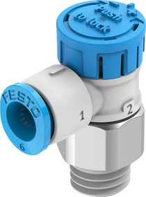 Drossel-Rückschlagventil VFOE-LE-T-R18-Q6-F1A