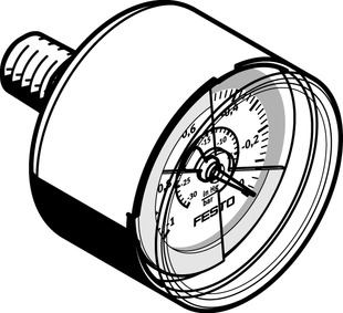 Vakuummeter VAM-40-V1/0-R1/8-E-RG